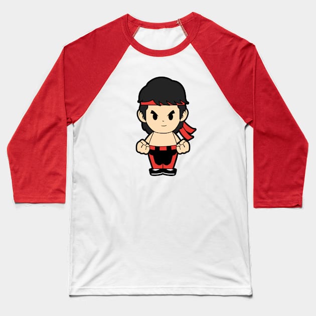 Liu Kang Chibi Baseball T-Shirt by nataliawinyoto